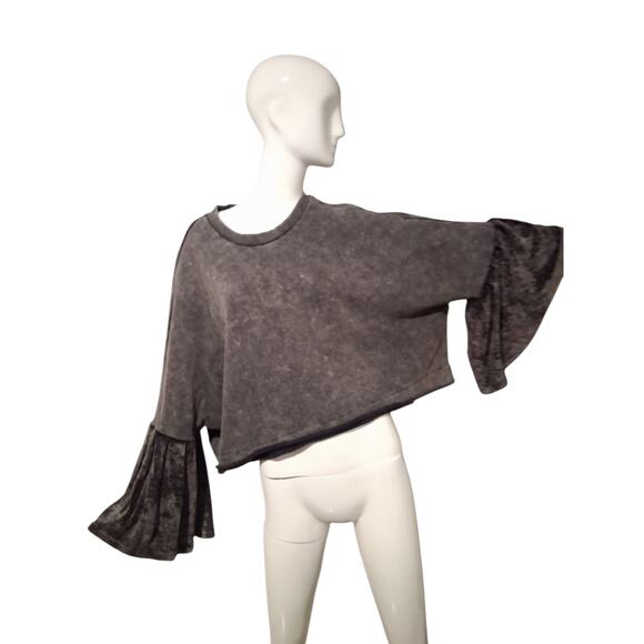 Free People Grungecore Sleeve Glorious Sleeves Oversized Pullover Womens Small - Picture 1 of 13